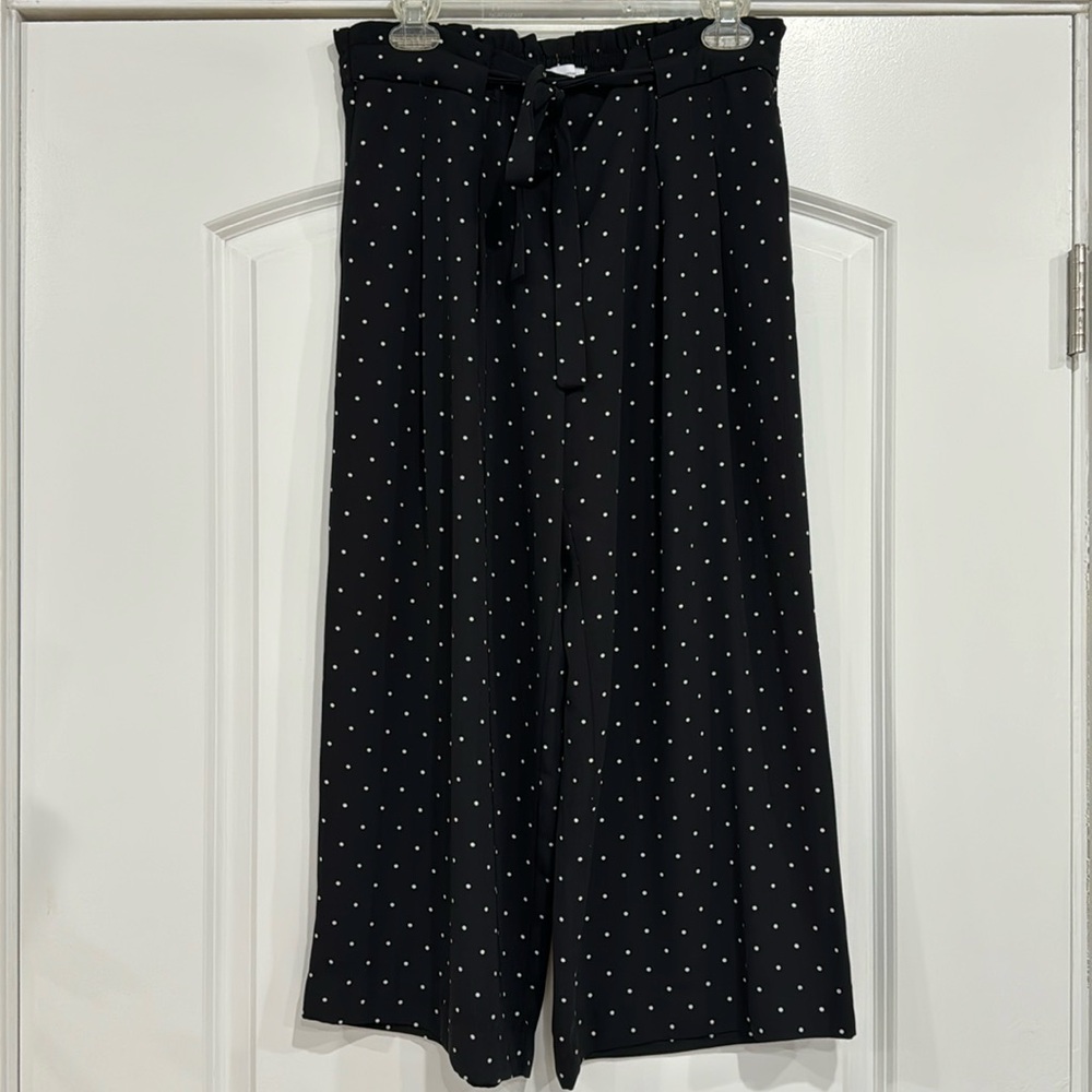 Adrienne Vittadini Polka Dot Cropped Pants